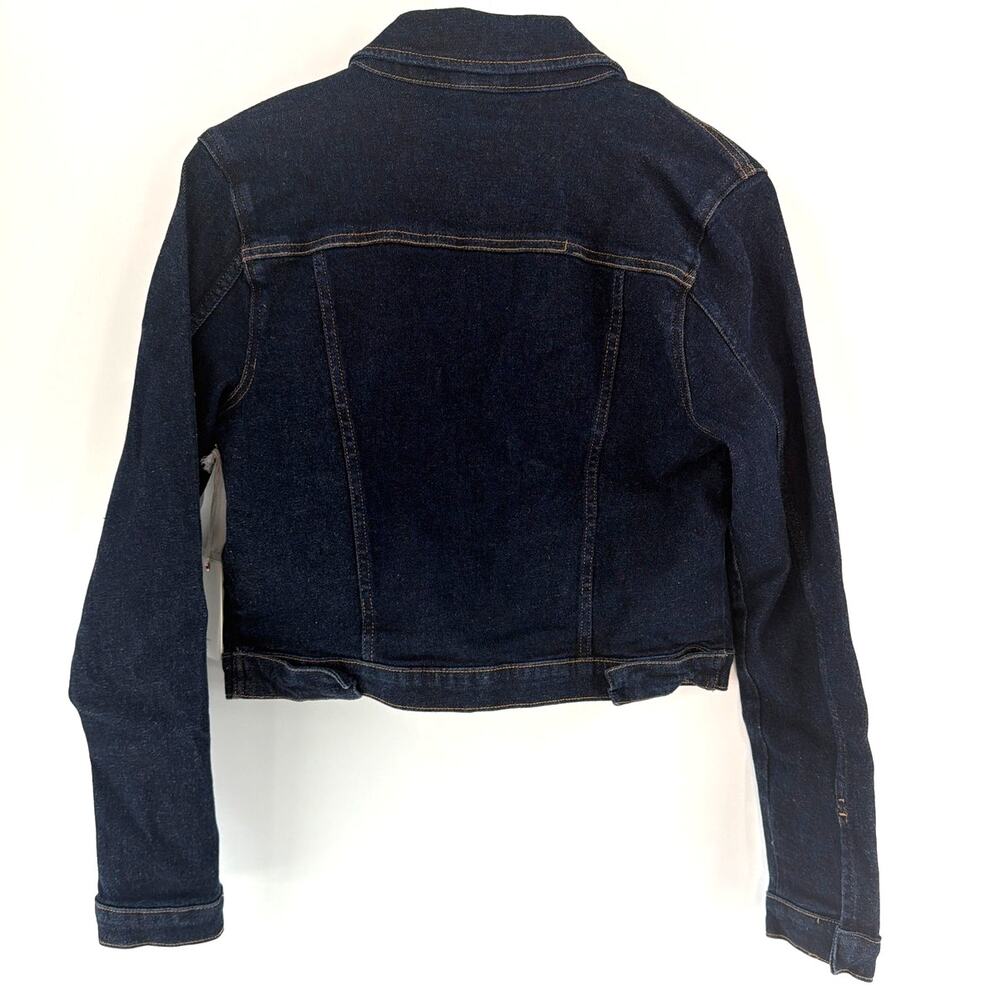 Good American Women's Indigo Committed to Fit Denim Jacket Size XS - Picture 8 of 10